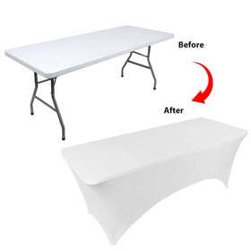 BDDC four-pocket design secures table legs for a flat display