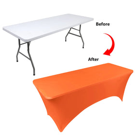 BDDC table cover orange for wind-stable setup with elastic pockets.
