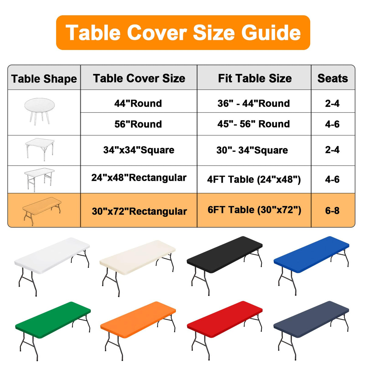 BDDC washable spandex table cover demonstrates stretch for quick setup.