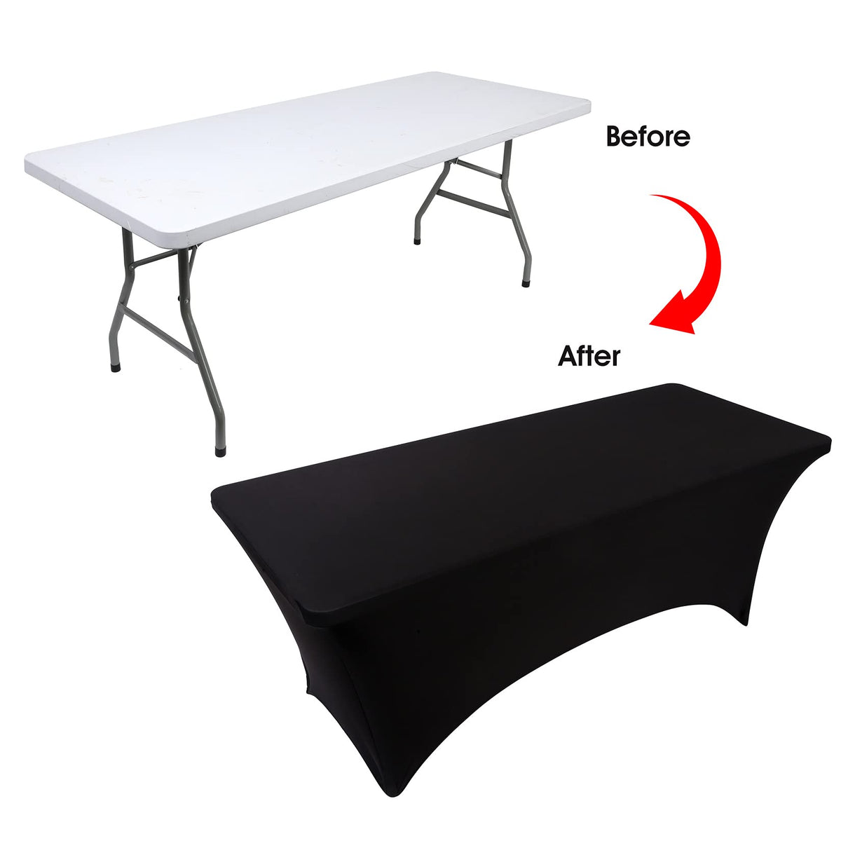 BDDC wrinkle-free stretch tablecloth drapes smoothly for weddings and banquets.