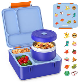 Beallets Bento Box for Kids with four compartments keeps meals organized at school