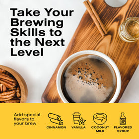 Bean Envy brew process captures a rich aroma as coffee drips.