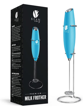 Bean Envy milk frother stand displaying organized storage for quick daily use.