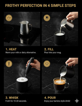 Bean Envy protein shake frother mixing powders smoothly