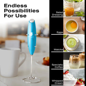 Bean Envy stainless steel wand closeup highlights robust frothing power.