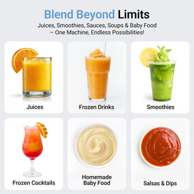 Bear blender pulse function dial enables manual texture control