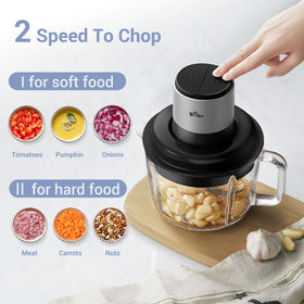 Bear Food Processor 400W motor powers fast ingredient processing.