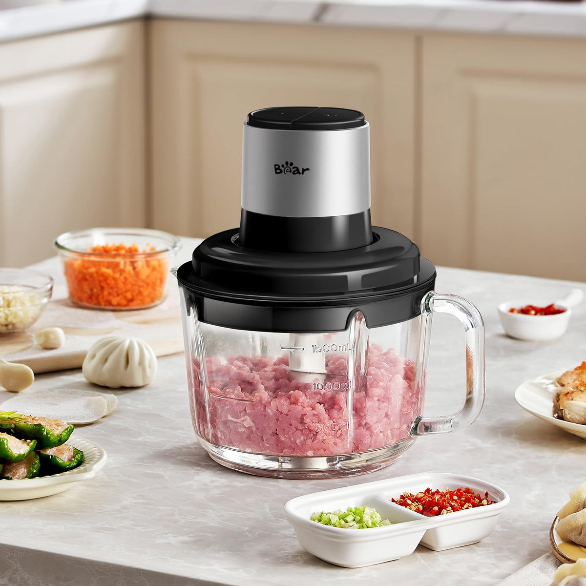 Bear Food Processor ready for baby food preparation and purees.