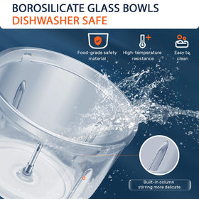 Bear Food Processor two speeds for soft or hard ingredients.