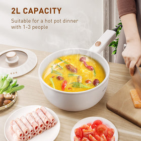 Bear Hot Pot Electric nonstick ceramic glaze for easy cleaning