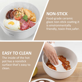 Bear Hot Pot Electric portable cooker for travel and home use