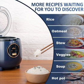 Bear Mini Rice Cooker with non-stick inner pot for easy cleaning.