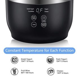 Bear Yogurt Maker BPA-free design supports healthy, chemical-free storage.