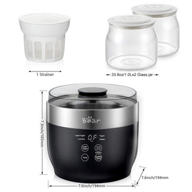 Bear Yogurt Maker compact design fits on most countertops.
