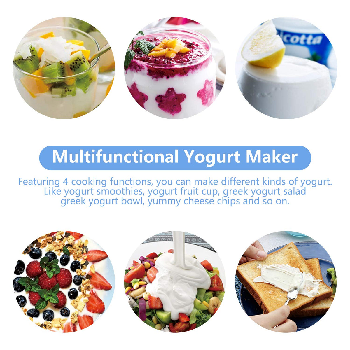 Bear Yogurt Maker two glass jars 1qt each for family batches.