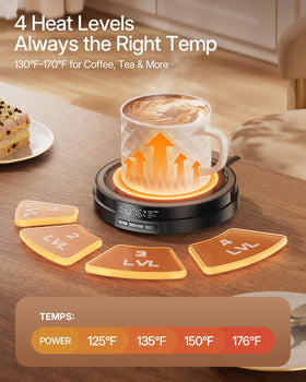 Bearwind warmer highlights four temperature settings for customizable heat.