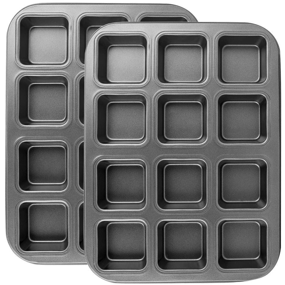 Beasea brownie pan with 12 dividers for even portions and easy release.