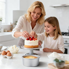 Beasea easy-clean removable-bottom pan for fast cleanup.
