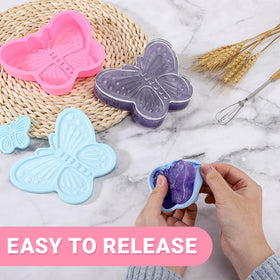 Beasea plaster and cement crafts using animal-shaped molds.