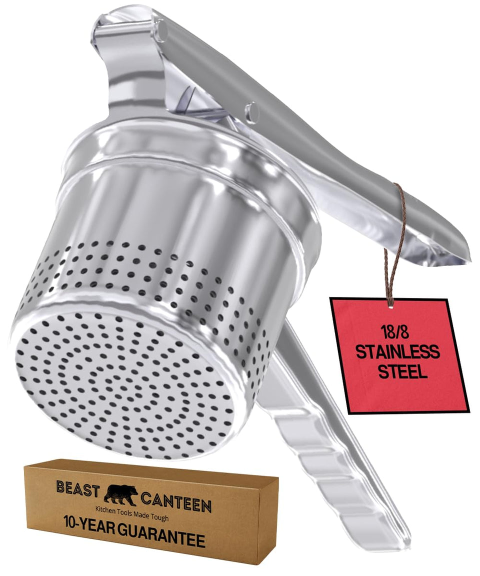 Beast Canteen potato ricer front view for fluffy mashed potatoes
