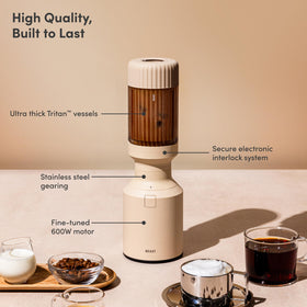 BEAST The Beast Mini Blender 600W motor label highlighting powerful blending capability