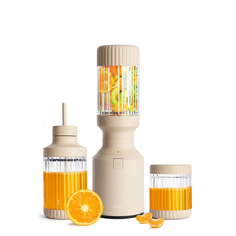 BEAST The Beast Mini Blender Plus on a counter showing compact design for small spaces
