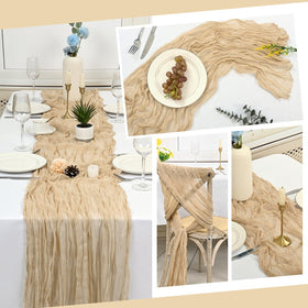 Beautane table runner care-friendly and easy to drape for quick styling.