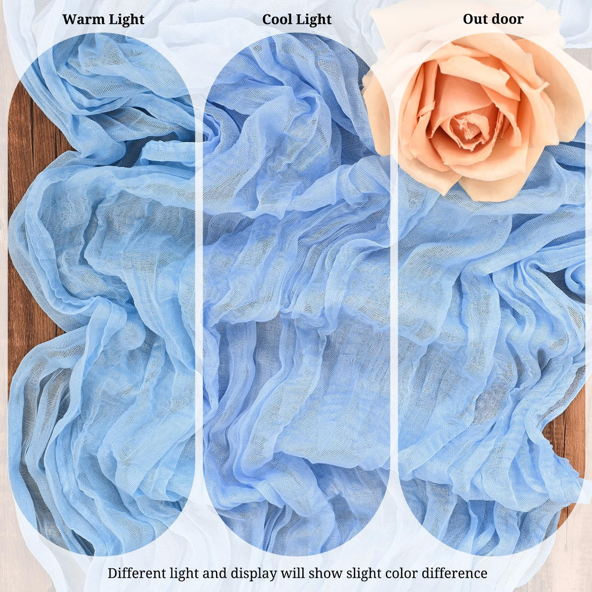 Beautane cheesecloth runner features neat edges and durable stitching.
