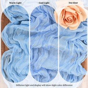 Beautane cheesecloth runner features neat edges and durable stitching.