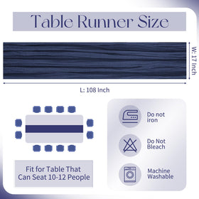 Beautane cheesecloth table runner with soft crinkle texture for rustic ambiance.