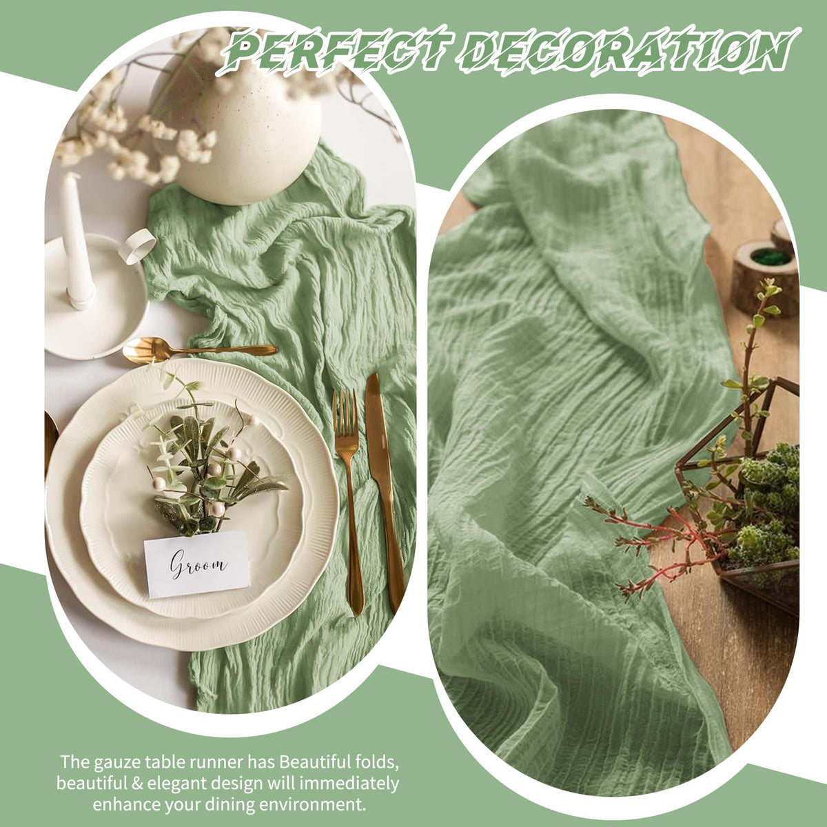 Beautane cheesecloth can double as gift wrap for rustic packages.