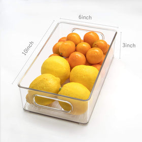Beauty Cottage 6-pack clear containers ideal for organizing fruits, yogurts, and snacks