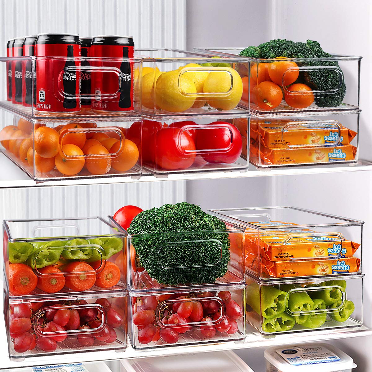 Beauty Cottage 10-inch bins maximize fridge space and reduce clutter
