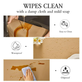 Beautysaid bathroom drawer protector liner resists moisture and cleans easily