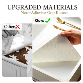 Beautysaid fridge drawer liner white prevents sliding in cool spaces.