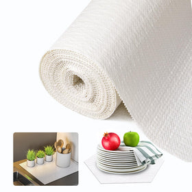 Beautysaid shelf liner non-adhesive keeps shelves neat and protected