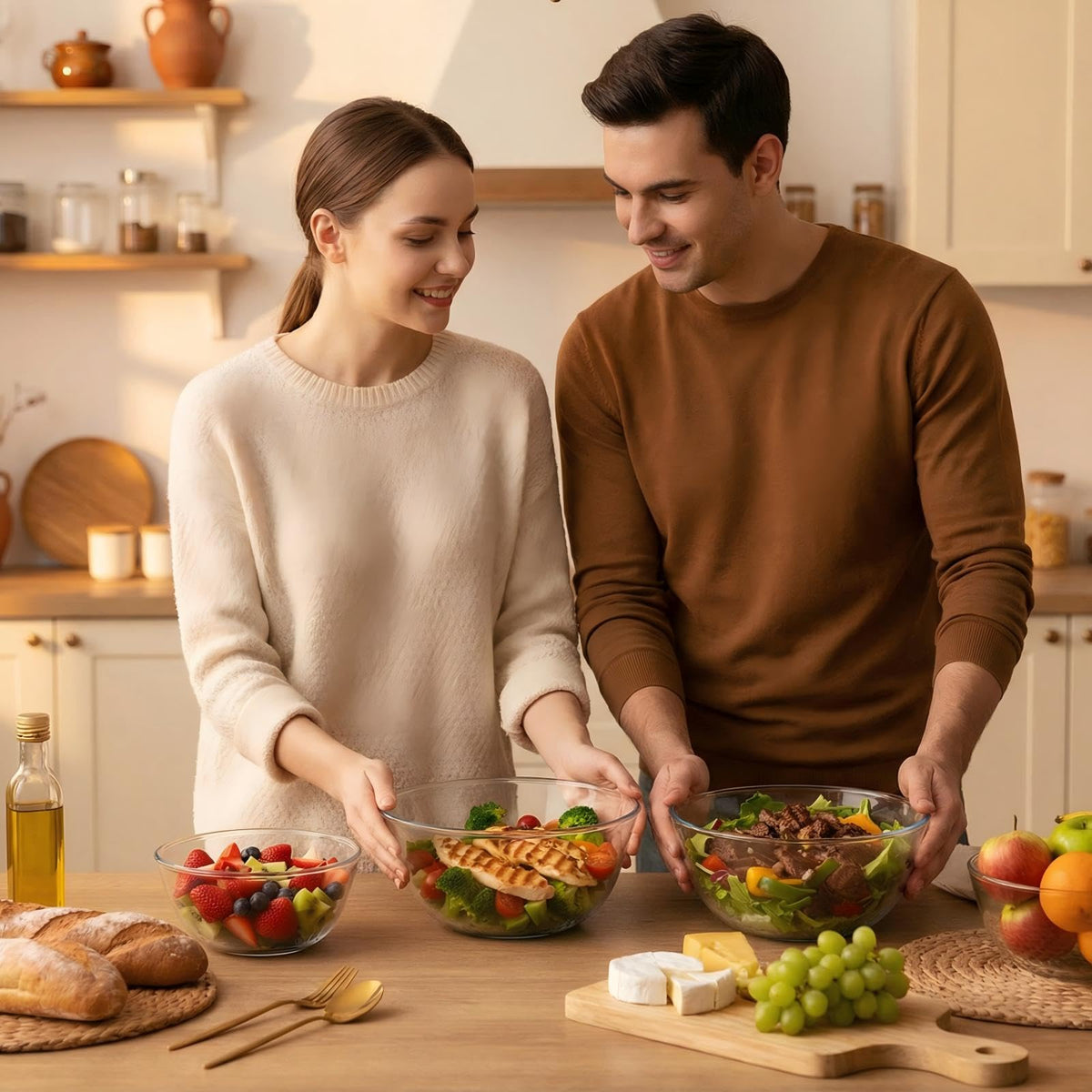 BECFISH lead-free glass bowls simplify serving and display with confidence.