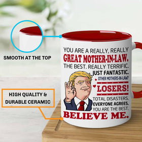 BECHUSKY Ergonomic handle mug, comfortable grip for hot drinks.