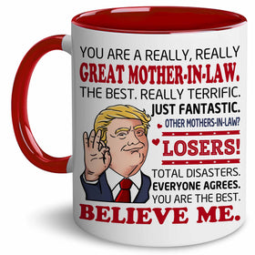 BECHUSKY Mother-in-law mug 11oz, ideal for daily coffee moments.