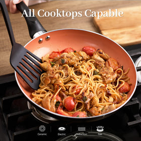 BECIGAR 9.5-inch casserole with lid for family dishes