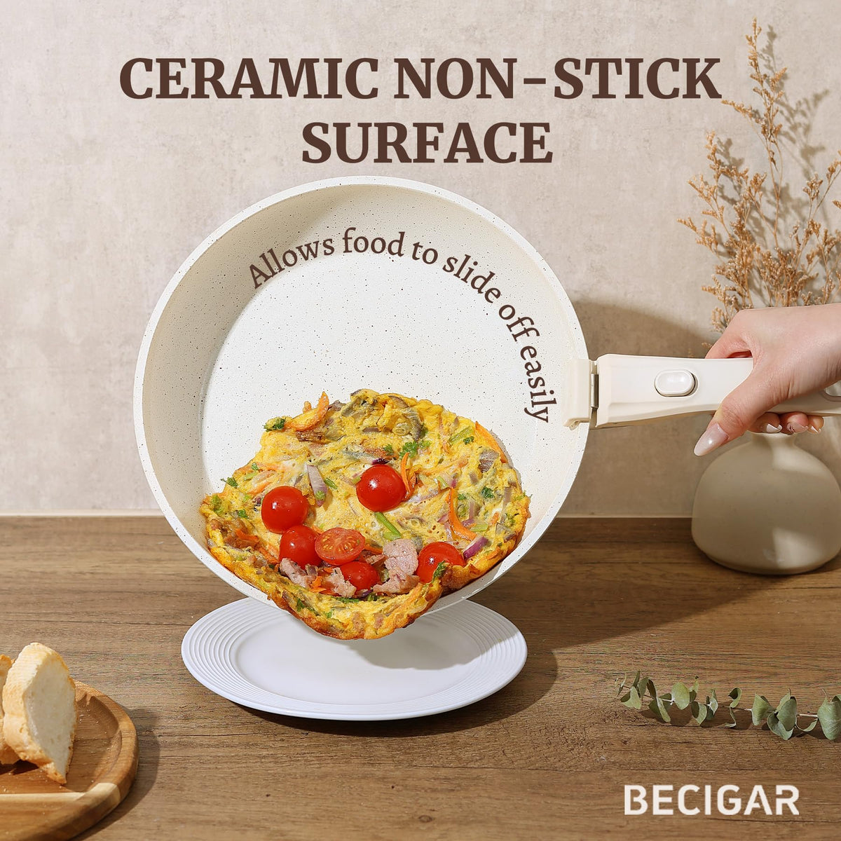 BECIGAR induction-compatible base heats evenly on all stoves