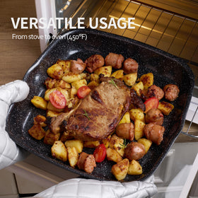 Oven-safe cookware allows baking and roasting with BECIGAR.