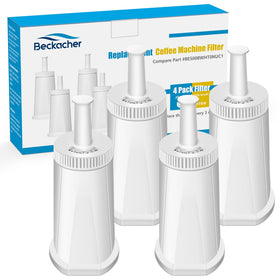 Beckacher four-pack Breville water filters ready for replacement and consistent brewing.