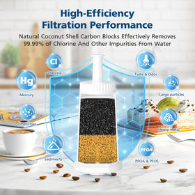 Sponge and brush included with Beckacher filters for easy installation and cleaning.