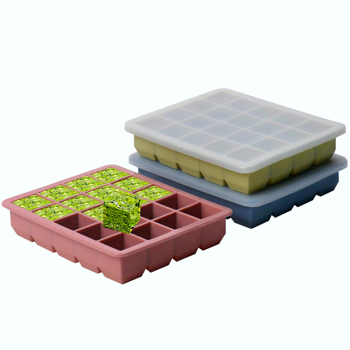 BECOKIT 1 Tbsp silicone freezer mold for garlic cubes, convenient meal prep.