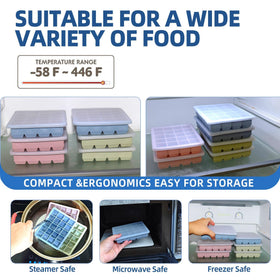 BECOKIT 1 Tbsp freezer mold for ginger cubes, hassle-free freezing.
