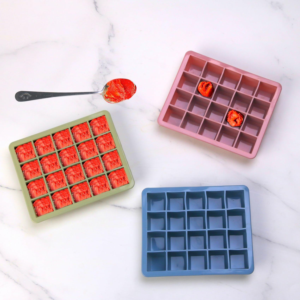BECOKIT 1 Tbsp molds for lemon juice ice, precise portions.