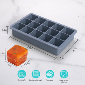 BECOKIT blue puree portions freezer mold for baby food and sauces.