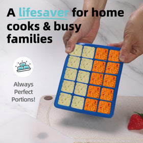 BECOKIT blue 2-pack stores baby food and broths neatly.
