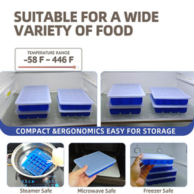 BECOKIT blue freezer trays are dishwasher safe and durable.